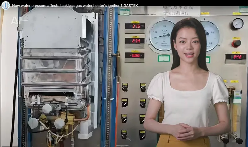 수압이 탱크리스 가스온수기의 점화에 어떤 영향을 미치나요?