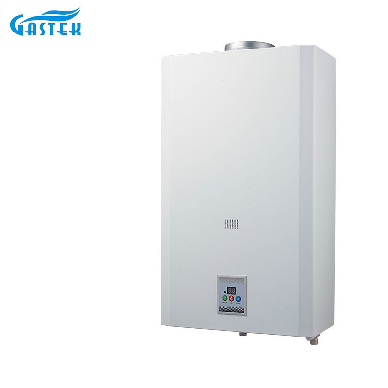 일정한 온도 10L 12L 16L 18L 배터리 전원을 사용하는 벽걸이형 탱크리스 인스턴트 LPG 욕실용 천연 온수 가스 간헐천